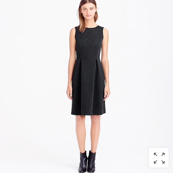 J. Crew Dresses & Skirts - J. Crew Bonded black and grey Herringbone Dress size 10 EUC